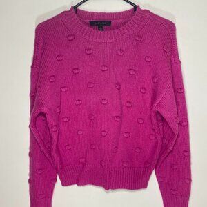 Ann Taylor Pink Popcorn Knit Sweater